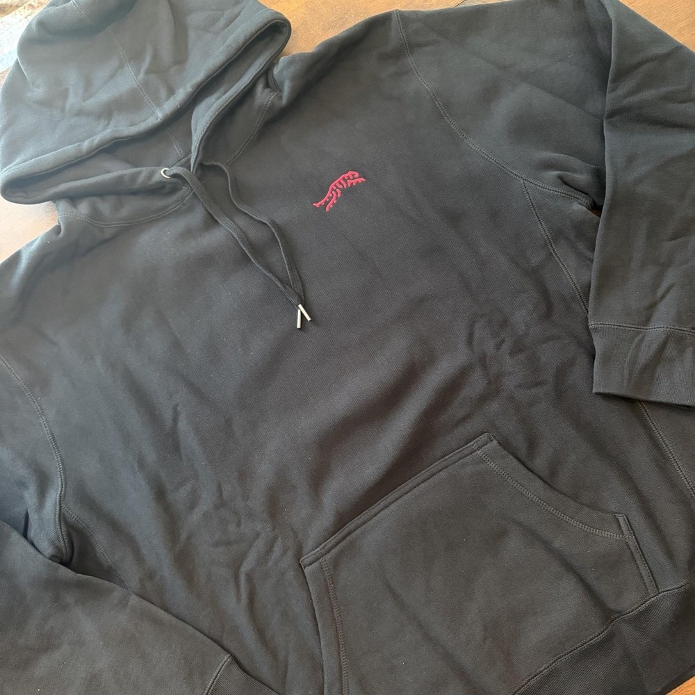 Sun Day Red Hoodie Mens XL Black Fleece Pullover Kangaroo Pocket Tiger Golf